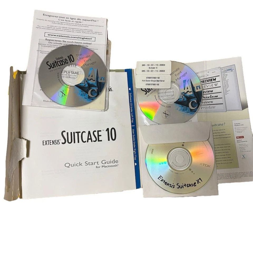 Extensis Suitcase X1 Font Manager Software for Mac OS X - CD Upgrade - Image 3 of 3