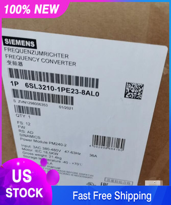 New SIEMENS 6SL3210-1PE23-8AL0 6SL32101PE238AL0 (12 Months Warranty) U