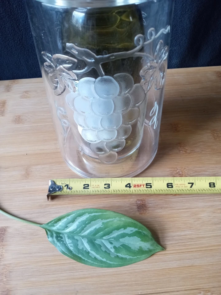 REFRIGERADOR DE VINHO ACRÍLICO TRANSPARENTE PRODYNE JUBILEE Design de videira de parede dupla sem gelo - Imagem 3 de 4