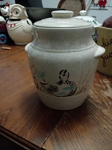 Red Wing Bob White Quail Cookie Jar Speckled Hand Painted