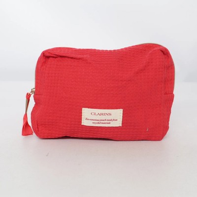Clarins, Kulturbeutel, Damen, Recycelte Baumwolle, Rot, 15, 5, 11 cm #pKx