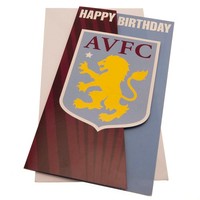 Aston Villa Fc - Wappen - Geburtstagskarte - Karton (TA11745)