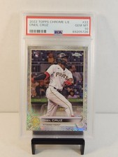 2022 Topps Chrome Logofractor Edition #22 Oneil Cruz RC PSA Gem 10 Pirates