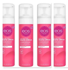 4 EOS Shea Better Shave Cream Pomegranate Raspberry  24 Hr. Mosture 7oz SEALED