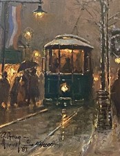 G HARVEY Trolley da sera edizione limitata serie VIALE DELLE LUCI INCORNICIATO