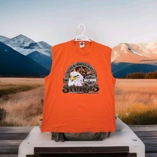 HARLEY Davidson Shirt XL Sturgis Black Hills Rally Orange Vintage Tanktop 00s