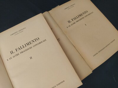 UMBERTO AZZOLINA DAS SCHEITERN UND DIE ANDEREN INSOLVENZVERFAHREN UTET 2 BÄNDE