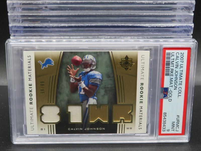 Calvin Johnson Ultimate Collection Ultimate Rookie Materials #URMCJ Gold