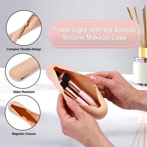 Sorbus Travel Cosmetic Makeup Brush Holder - Bild 3 von 7