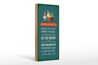 Holzschild Spruch 10X27 Cm Weihnachtsregeln Deko Schild