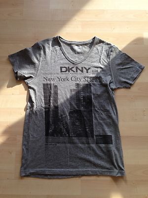 Tolles Herren Donna Karan New York DKNY Shirt grau XS classic fit Neu