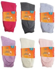 6 Pairs Thick Thermal Socks Plus Size Womens Brushed Interior Warm Winter Cus...