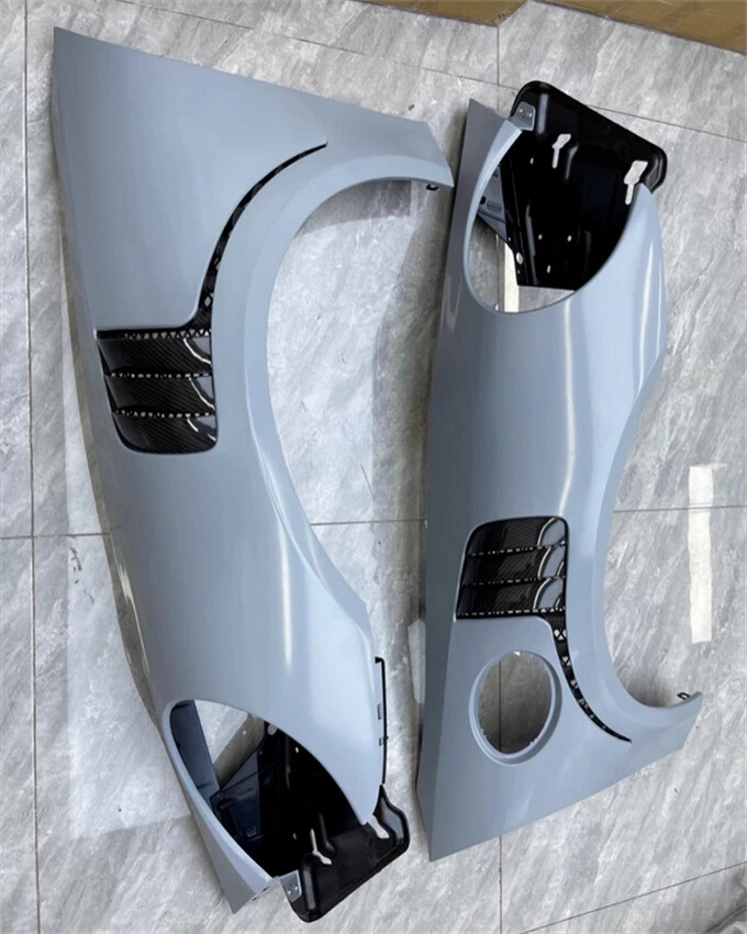 Tapicería de guardabarros lateral de fibra de carbono media 2012-2018 para Porsche 911 991 actualización GT2 RS Foto 2 de 4