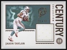 2020 Panini Encased #CC-23 Jason Taylor Century Collection #/50 Worn/Used