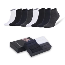 Bamboo Low Cut Ankle Socks for Men Odor Free Breathable 8 Pairs with Gift Box