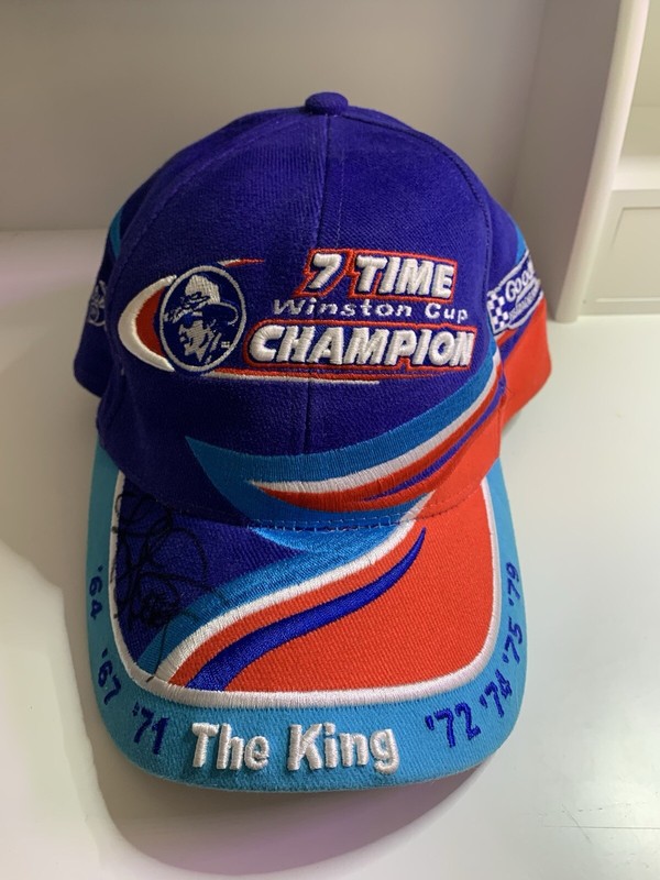 Kyle Petty autographed cap of his father's "The king" 7 x Winston Cup Champion