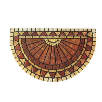 EASYLIFE LIFESTYLE SOLUTIONS Easylife Sunrise Door Mat, Half Moon Large Door Mat for Indoors or Outdoors,