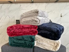 Lauren Ralph Lauren Blanket Micromink Plush Throw Luxuriously Soft - FREE SHIP!