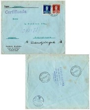 Argentina 12c and 24c San Martin 1924 Buenos Aires 2, Argentina Registered to Co