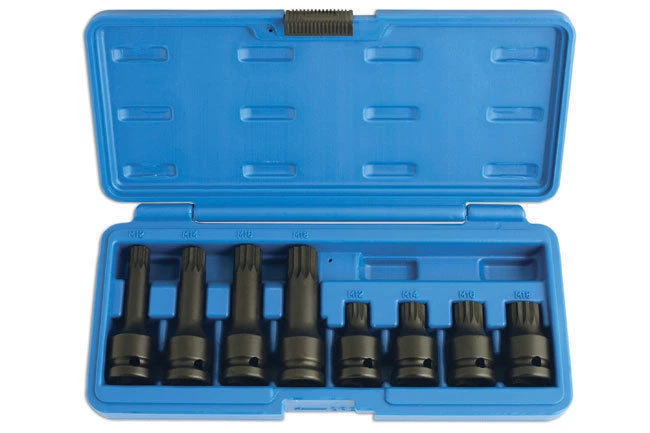 Impact SECURITY 12 Point WITH HOLE STAR Bit Socket Set M12 M18