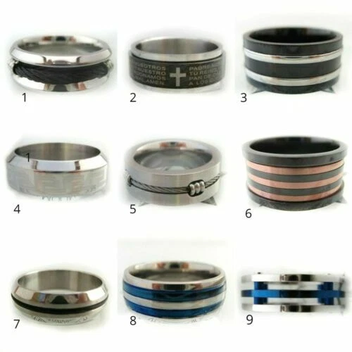 Anelli di bigiotteria fasce, fascioni in argento misura anello 17