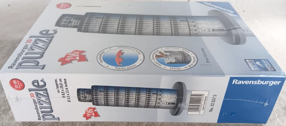 Leaning Tower of Pisa Ravensburger 216 Piece 3D Puzzle 11.4" Tall Italy 12 557 9 - Image 2 of 4