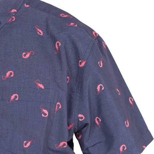 Camisa con estampado de peces con botones Elegancia acuática para amantes del océano Impresiones de peces divertidas - Imagen 18 de 27