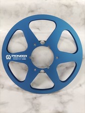 2X Standard 10.5" PIONEER Blue 1/4" Empty Tape Reels For R2R Tape Recorders