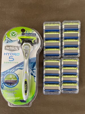 NEW Schick Hydro 5 Sensitive Skin Razor - 1 Handle + 18 Cartridges