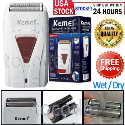 Kemei Men Electric Shaver Razor Beard Trimmer Hair Shaving Machine Rechargeable