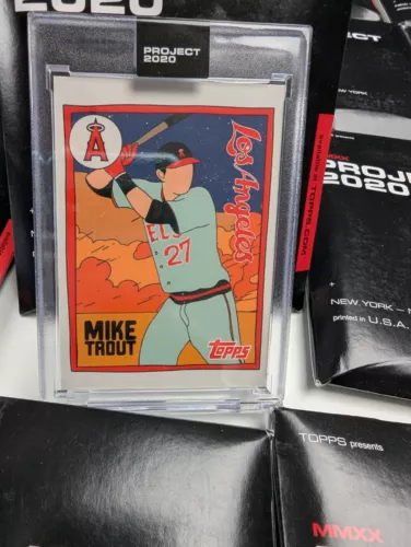 Topps Project 2020 Mike Trout 2011 Topps Update By Fucci #63 Angels Lot of 38