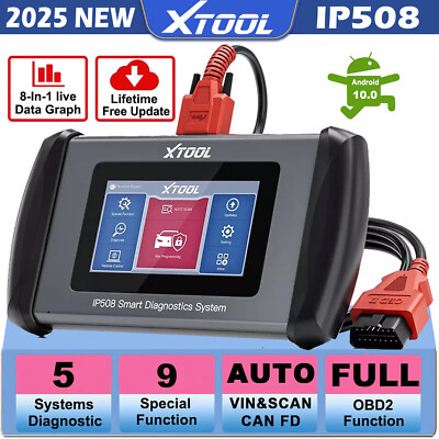XTOOL IP508 KFZ Auto Fehler Auslesen OBD2 Diagnosegerät Scanner 5 System 9 Reset