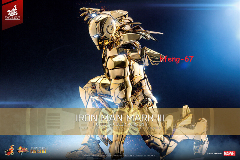 ホットトイズ MMS764D69 アイアンマン・マーク3 ゴールドカラー限定版 Hot Toys MMS764D69 Iron Man Mark 3 III (Golden Color Version) 1/6