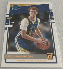2020-21 Panini Donruss Basketball Nico Mannion Golden State Warriors Rookie #245
