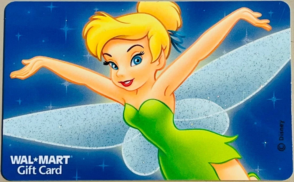 4 WALMART Gift Cards 2005 Disney PRINCESSES ARIEL & TINK Collectible No $ Value - Image 3 of 4