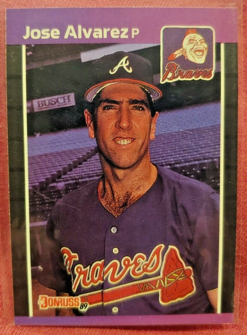 1989 Donruss #405 Jose Alvarez RC Rookie Atlanta Braves