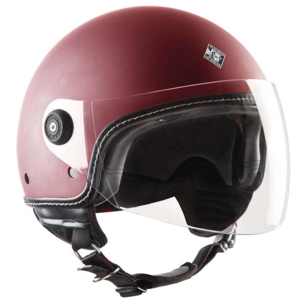 Tucano Urbano El Mettin Open Motorcycle Helmet Matt Biking Red