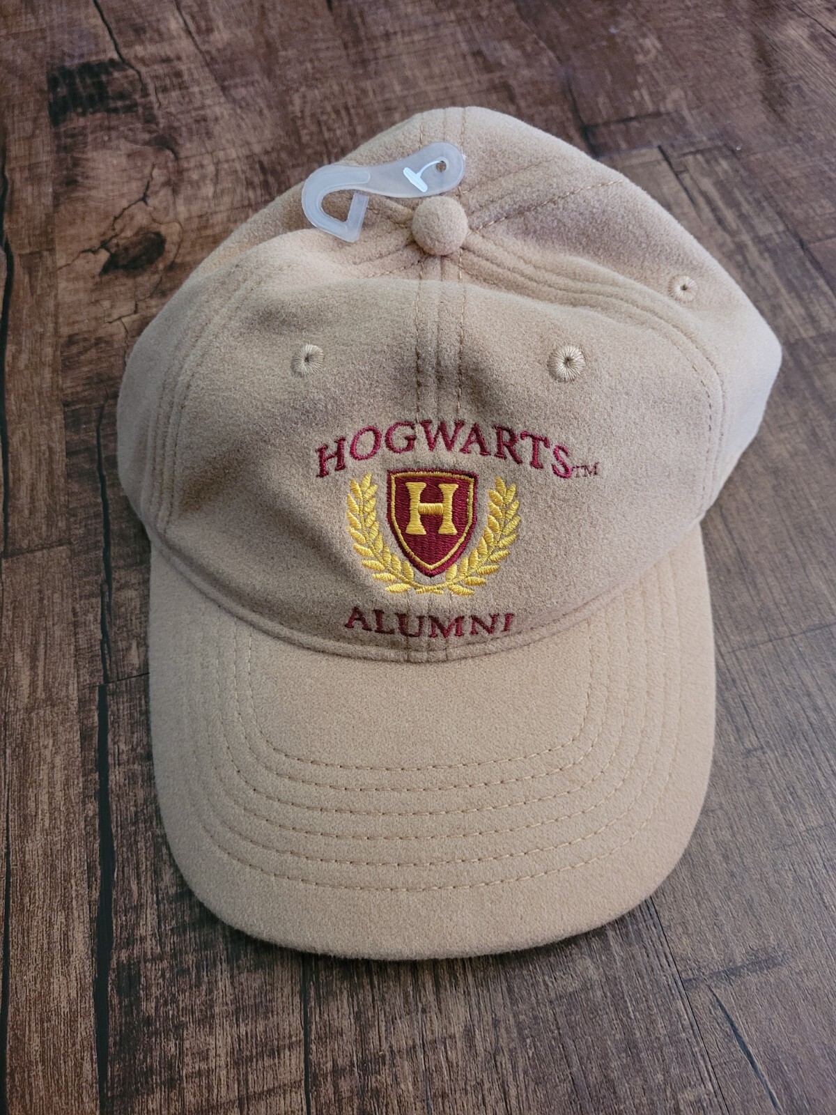Harry Potter Hogwarts Alumni Adjustable Strapback Cap Hat NEW NWT Brown Red