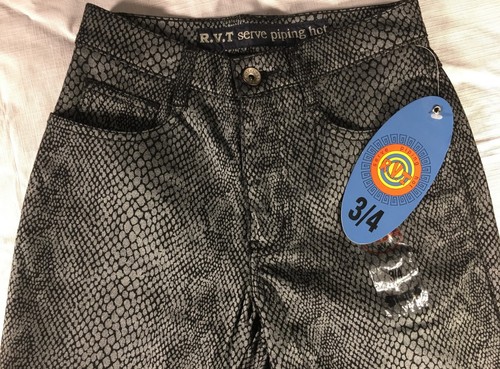 Buy Revolt Faux Snakeskin Flare Jeans 