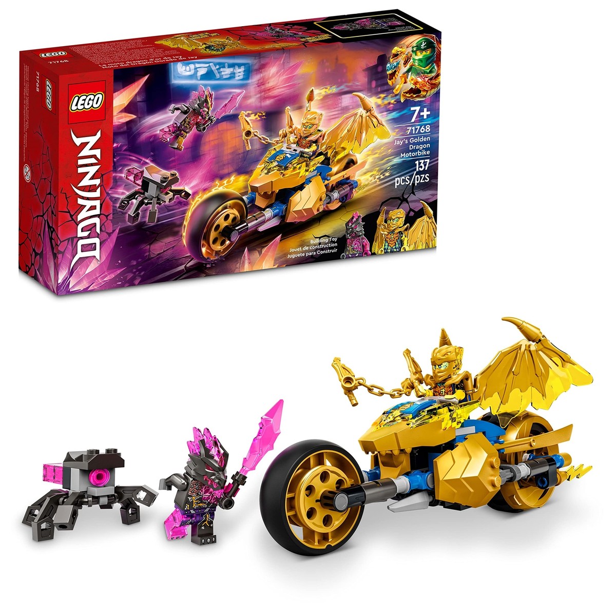 LEGO NINJAGO Jay's Golden Dragon Motorbike 71768 LEGO NINJAGO Jay's Golden Dragon Motorbike 71768