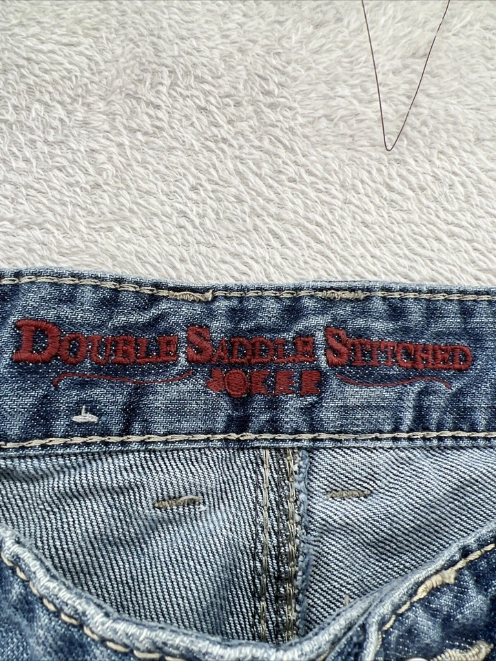 Pantalones de mezclilla Joker para hombre talla 36x30 doble silla cosida lavado medio Foto 4 de 4