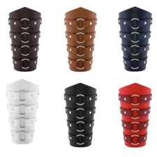 Medieval PU Wrist Guards Comfort & for Cosplayers Sports Enthusiasts