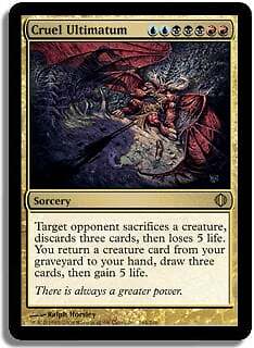 Cruel Ultimatum FOIL Shards of Alara NM Blue Black Red Rare MTG CARD ABUGames