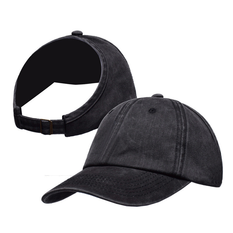 Unisex Black Classic Adjustable Plain Hat Hand Wash Imported Baseball Cap All Seasons Adjustable Size Baseball Cap Men Women - Classic  main image 2
