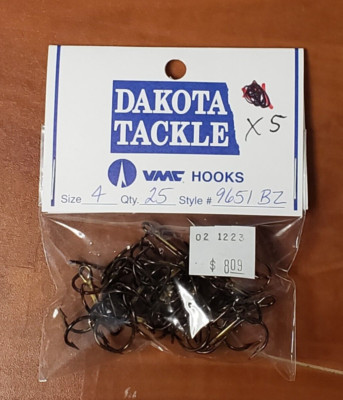 VMC Hooks Size 4 Quantity of 25 Style #9651BZ