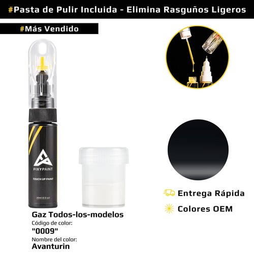 Pintura de retoque para Gaz Todos los modelos codigo: 0009 Avanturin - Imagen 9 de 10