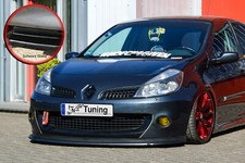 Frontspoiler Spoilerschwert ABS für Renault Clio 3 Phase1 RS ABE Schwarz Glanz