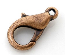 12-14mm Antique Copper Lobster clasps Claw hooks jewelry findings DIY