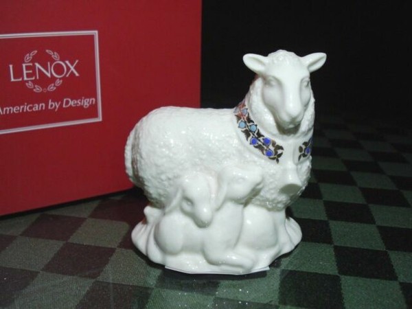 Lenox China Jewels Nativity Sheep Figurine 24k Gold Trim With Sticker for sale online | eBay