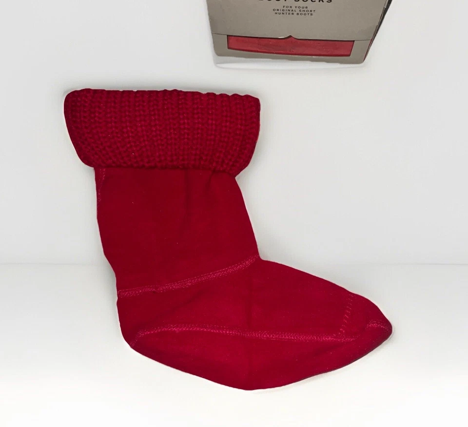 Hunter Original Medio Cárdigan Bota Calcetines Para Hunter Rojo Corto Mujer Mediano 5-7 Foto 2 de 4